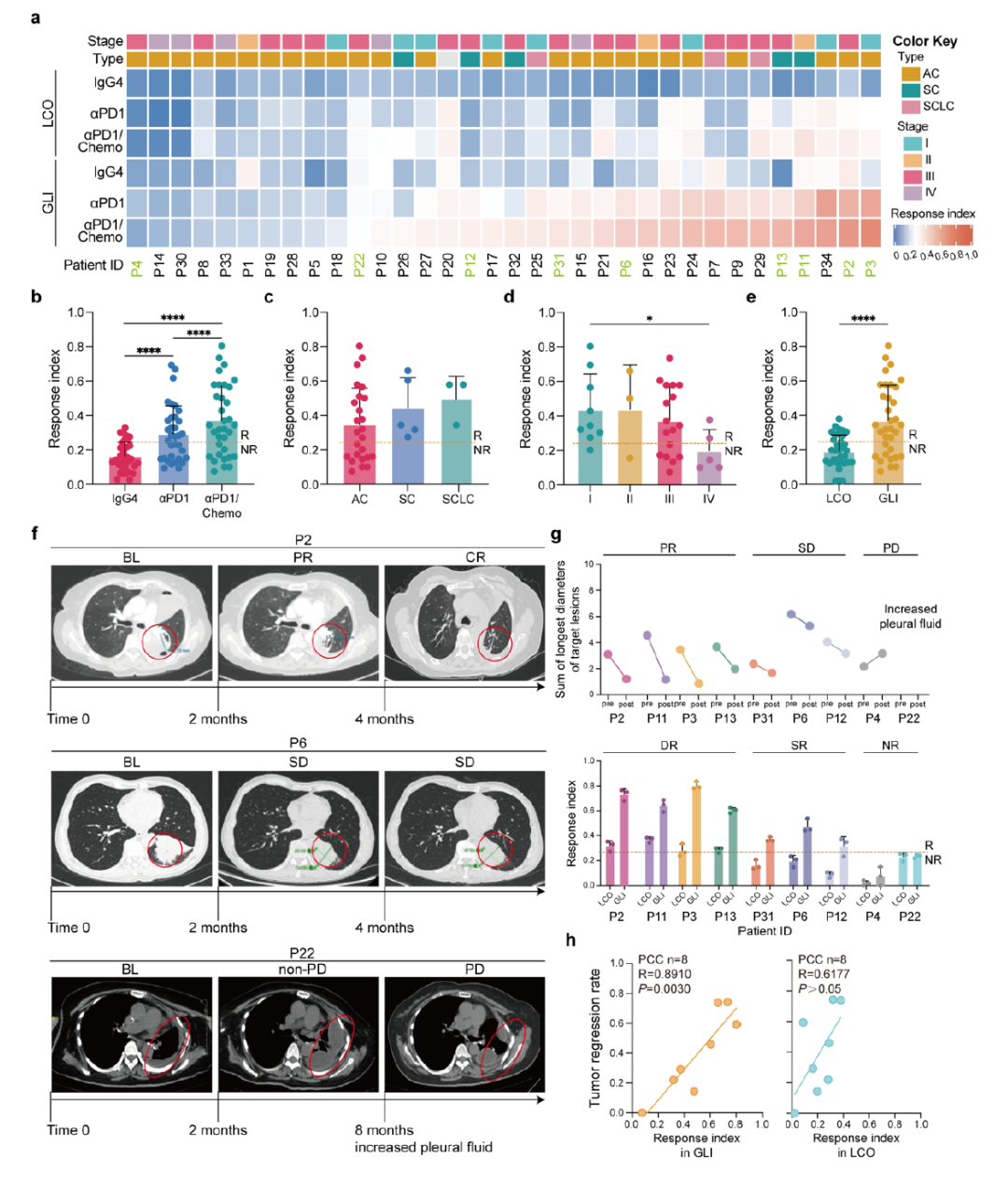 图3 GLI 共培养模型的反应特征体现了免疫治疗的临床结果