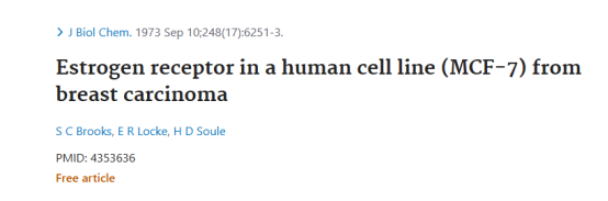 MCF-7 人乳腺癌细胞的文献2