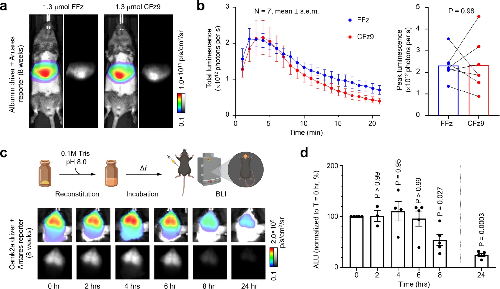 图 4：CFz9 配方体内成像效果优异且稳定