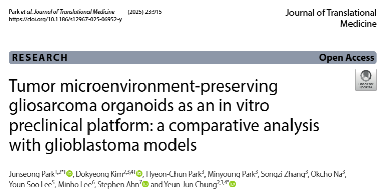 图 1：GSOs 与原发肿瘤的组织学一致性