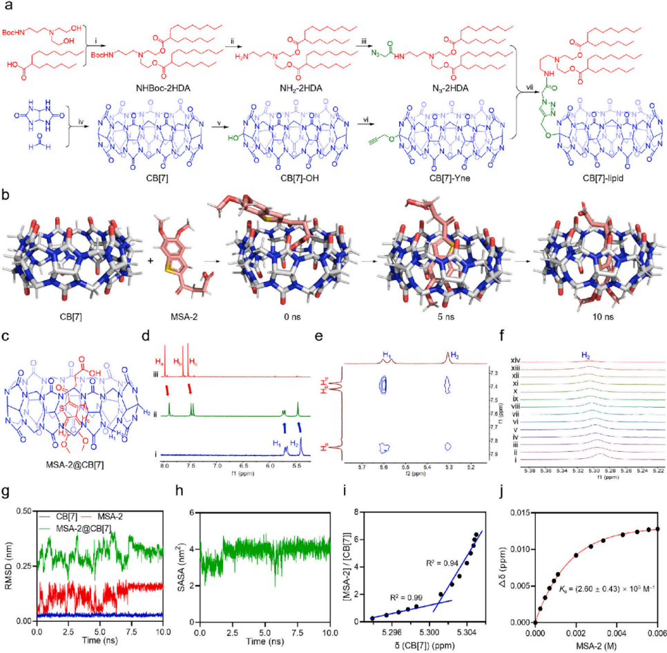 图2. 化学合成与主客体识别