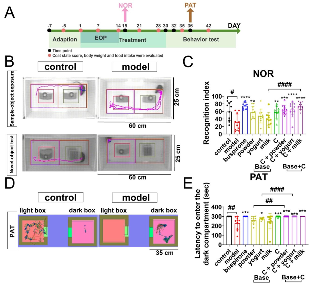 图 4:C 提升小鼠认知功能